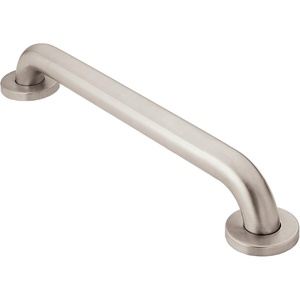 image:imageMoen R8924W Bathroom Safety 24Inch Grab Bar with Concealed Screws Glacier WhiteStainless