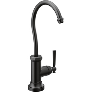 image:imageMoen S5540SRS Paterson Sip Industrial Cold Water Kitchen Beverage Faucet Optional Water Filtration System Available Sold Separately Spot Resist StainlessMatte Black