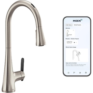 image:imageMoen Sinema Matte Black 3in1 Water Filtration OneHandle Pulldown Kitchen Faucet FS7235BL with Moen F9800 Advanced Carbon Water Filtration SystemSpot Resist Stainless