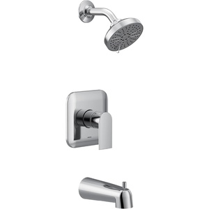image:imageMoen UT2473EPBN Genta LX MCORE 2Series 1Handle Tub and Shower Trim Kit Valve Required Brushed NickelChrome