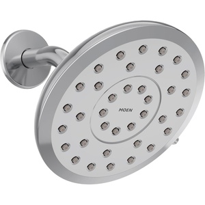 image:imageMoen Verso EcoPerformance Infiniti Dial Round Rain Shower Head 6Inch Diameter Spray Head Spot Resist Nickel 220R6EPSRNChrome