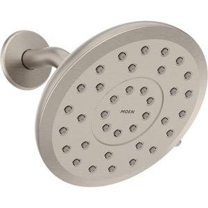 image:imageMoen Verso EcoPerformance Infiniti Dial Round Rain Shower Head 6Inch Diameter Spray Head Spot Resist Nickel 220R6EPSRNSpot Resist Nickel