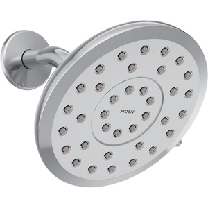 image:imageMoen Verso EcoPerformance Infiniti Dial Round Rain Shower Head 7Inch Diameter Spray Head Matte Black 220R7EPBLChrome