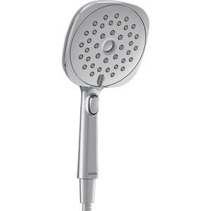 image:imageMoen Verso EcoPerformance Infiniti Dial Square Handheld Shower 5Inch Diameter Spray Head Chrome 220H5EPChrome