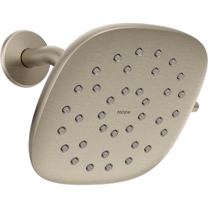 image:imageMoen Verso EcoPerformance Infiniti Dial Square Rain Shower Head 7Inch Diameter Spray Head Chrome 220R5EPBrushed Nickel