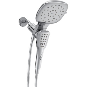 image:imageMoen Verso EcoPerformance Infiniti Dial Square Rain Shower Head with Detachable Hand Shower Combo 7Inch Spray Head Brushed Gold 220C5EPBGChrome