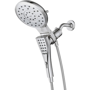 image:imageMoen Verso EcoPerformance Infiniti Dial Square Rain Shower Head with Detachable Hand Shower Combo 7Inch Spray Head Matte Black 220C5EPBLChrome
