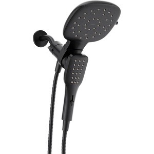image:imageMoen Verso EcoPerformance Infiniti Dial Square Standard Shower Head With Detachable Hand Shower Combo 7Inch Spray Head Spot Resist Nickel 220C4EPSRNMatte Black