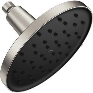 image:imageMoen Verso EcoPerformance Round 9 Rain Shower Head with Infiniti Dial and Magnetix Docking 175 GPM Adjustable Rainfall Shower Chrome 220R2EPSpot Resist Nickel