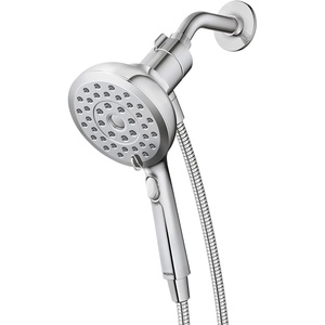 image:imageMoen Verso Handshower Detachable Round Shower Head with Magnetix Docking System 60 Hose Matte Black 220H2BLChrome