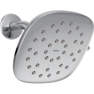 image:imageMoen Verso Infiniti Dial Square Rain Shower Head 7Inch Diameter Spray Head Matte Black 220R5BLChrome