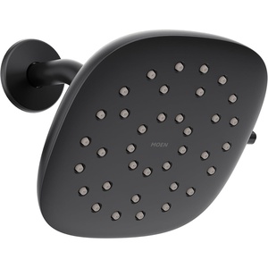 image:imageMoen Verso Infiniti Dial Square Rain Shower Head 7Inch Diameter Spray Head Matte Black 220R5BLMatte Black