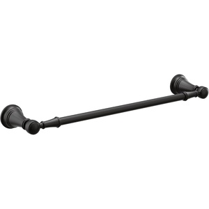 image:imageMoen YB8424BG Weymouth 24Inch Single Towel Bar Brushed GoldMatte Black