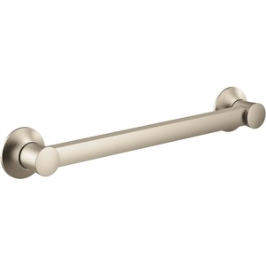 image:imageMoen YG0312NL Bathroom Safety 12Inch Stainless Steel Bathroom Grab Bar Polished NickelBrushed Nickel