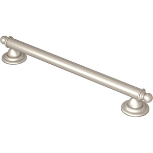 image:imageMoen YG2224BN Bathroom Safety 24Inch Stainless Steel Traditional Bathroom Grab Bar Brushed NickelBrushed Nickel