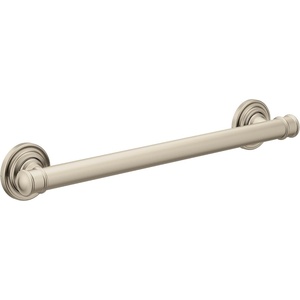 image:imageMoen YG6424NL Bathroom Safety 24Inch Stainless Steel Traditional Bathroom Grab Bar Polished NickelBrushed Nickel