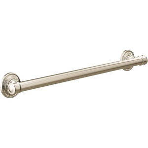 image:imageMoen YG6424NL Bathroom Safety 24Inch Stainless Steel Traditional Bathroom Grab Bar Polished NickelPolished Nickel