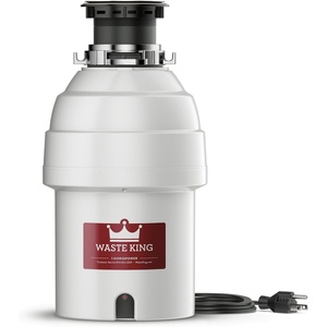 image:imageWaste King Garbage Disposal for Kitchen Sink with Power Cord L10011 HP  Continuous Feed