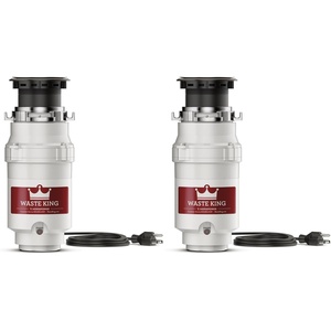image:imageWaste King Garbage Disposal for Kitchen Sink with Power Cord L100112 HP  Continuous Feed Pack of 2