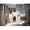 image:imageGlyde Brushed Nickel Single Handle Wall Mount Tub Filler High Flow Tub Faucet with 10 Spout Reach WT371BNOil Rubbed Bronze