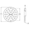 image:imageMoen 102763WR 4Inch ScrewIn Shower Strainer Drain Cover Wrought IronOil Rubbed Bronze