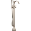 image:imageMoen 655 Wynford OneHandle Freestanding Floor Mount Tub Filler with Handshower Includes Interchangeable Handle ChromeBrushed Nickel