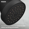 image:imageMoen Align Brushed Gold EcoPerformance Pressure Balancing Modern Tub and Shower Trim Kit with Showerhead Lever Handle and Tub Spout Valve Required T2193EPBGMatte Black