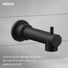 image:imageMoen Align Brushed Gold EcoPerformance Pressure Balancing Modern Tub and Shower Trim Kit with Showerhead Lever Handle and Tub Spout Valve Required T2193EPBGMatte Black
