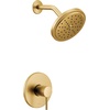 image:imageMoen Align Brushed Gold MCORE 3Series Shower Trim Kit with Wide Showerhead and Lever Handle Valve Required UT3292BGBrushed Gold