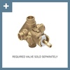 image:imageMoen Align Chrome PosiTemp Pressure Balancing Modern Shower Trim Kit without Showerhead Valve Required T2192NHBrushed Gold