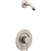 image:imageMoen Align Chrome PosiTemp Pressure Balancing Modern Shower Trim Kit without Showerhead Valve Required T2192NHBrushed Nickel