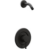 image:imageMoen Align Chrome PosiTemp Pressure Balancing Modern Shower Trim Kit without Showerhead Valve Required T2192NHMatte Black