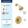 image:imageMoen Align Matte Black PosiTemp Pressure Balancing EcoPerformance Modern Shower Trim Kit Valve Required T2192EPBLBrushed Gold