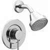 image:imageMoen Align Matte Black PosiTemp Pressure Balancing EcoPerformance Modern Shower Trim Kit Valve Required T2192EPBLChrome