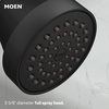 image:imageMoen Align Matte Black PosiTemp Pressure Balancing EcoPerformance Modern Shower Trim Kit Valve Required T2192EPBLMatte Black