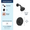 image:imageMoen Align Matte Black PosiTemp Pressure Balancing EcoPerformance Modern Shower Trim Kit Valve Required T2192EPBLMatte Black