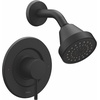 image:imageMoen Align Matte Black PosiTemp Pressure Balancing EcoPerformance Modern Shower Trim Kit Valve Required T2192EPBLMatte Black