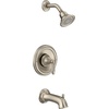 image:imageMoen Brantford Brushed Nickel PosiTemp Pressure Balancing EcoPerformance HighPressure Shower Trim Kit with Showerhead Lever Handle and Tub Spout Valve Required T2153EPBNBrushed Nickel