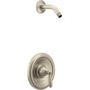 image:imageMoen Brantford Brushed Nickel PosiTemp Pressure Balancing Shower Trim Kit Featuring Shower Lever Handle Without Showerhead Valve Required T2152NHBNBrushed Nickel