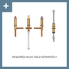 image:imageMoen Brantford brushed Nickel TwoHandle Deck Mount Roman Tub Faucet Trim Kit with Single Function Handshower Valve Required T924BNBrushed Nickel