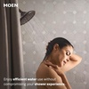image:imageMoen Brushed Nickel High Single Function Pressure Handheld Showerhead with 69InchLong Hose and 24Inch Slide Bar 3668EPBNOil Rubbed Bronze
