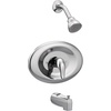 image:imageMoen Chateau Chrome Single Handle PosiTemp EcoPerformance Shower Faucet Set Valve Included L2369EP