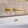 image:imageMoen Cia Brushed Gold Single Handle Wall Mount Tub Filler High Flow Tub Faucet with 10 Spout Reach WT6221BGBrushed Gold