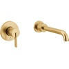 image:imageMoen Cia Brushed Gold Single Handle Wall Mount Tub Filler High Flow Tub Faucet with 10 Spout Reach WT6221BGMatte Black
