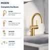 image:imageMoen Cia T2262EPBL PosiTemp Rain Shower 1Handle with EcoPerformance Shower Only Faucet Trim Kit Valve RequiredBrushed Gold