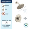 image:imageMoen Cia T2262EPBL PosiTemp Rain Shower 1Handle with EcoPerformance Shower Only Faucet Trim Kit Valve RequiredBrushed Nickel