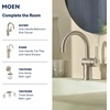 image:imageMoen Cia T2262EPBL PosiTemp Rain Shower 1Handle with EcoPerformance Shower Only Faucet Trim Kit Valve RequiredBrushed Nickel