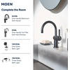 image:imageMoen Cia T2262EPBL PosiTemp Rain Shower 1Handle with EcoPerformance Shower Only Faucet Trim Kit Valve RequiredMatte Black