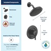 image:imageMoen Cia T2262EPBL PosiTemp Rain Shower 1Handle with EcoPerformance Shower Only Faucet Trim Kit Valve RequiredMatte Black