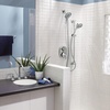 image:imageMoen EcoPerformance Chrome FourFunction Removable Handheld Showerhead with 69InchLong Hose and WallMounted Slide Bar 3667EPChrome
